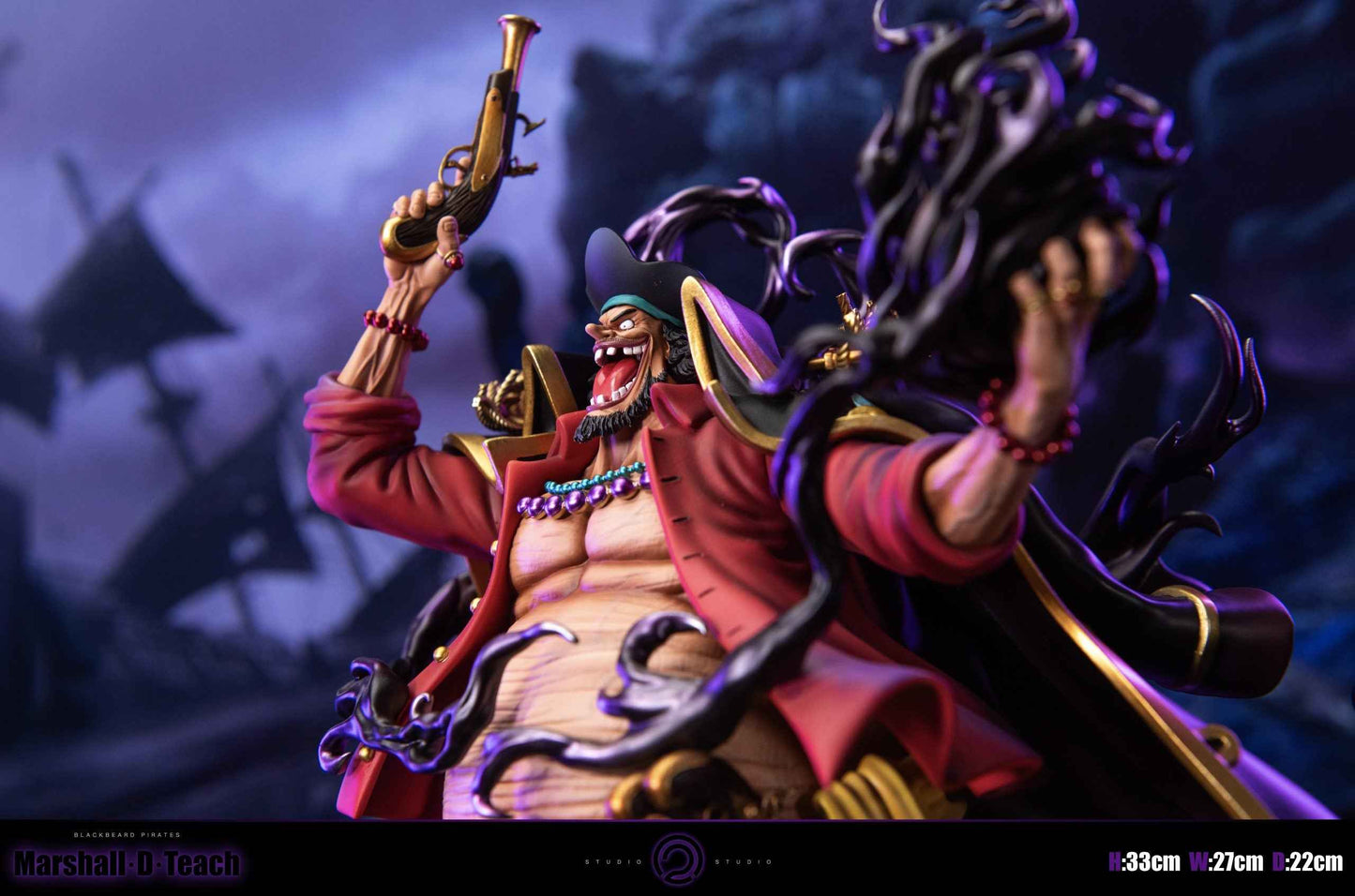 One Piece ~ C2 Studio ~ Blackbeard Marshall D Teach ~ Resin Statue - Santoryu Resins Collectors