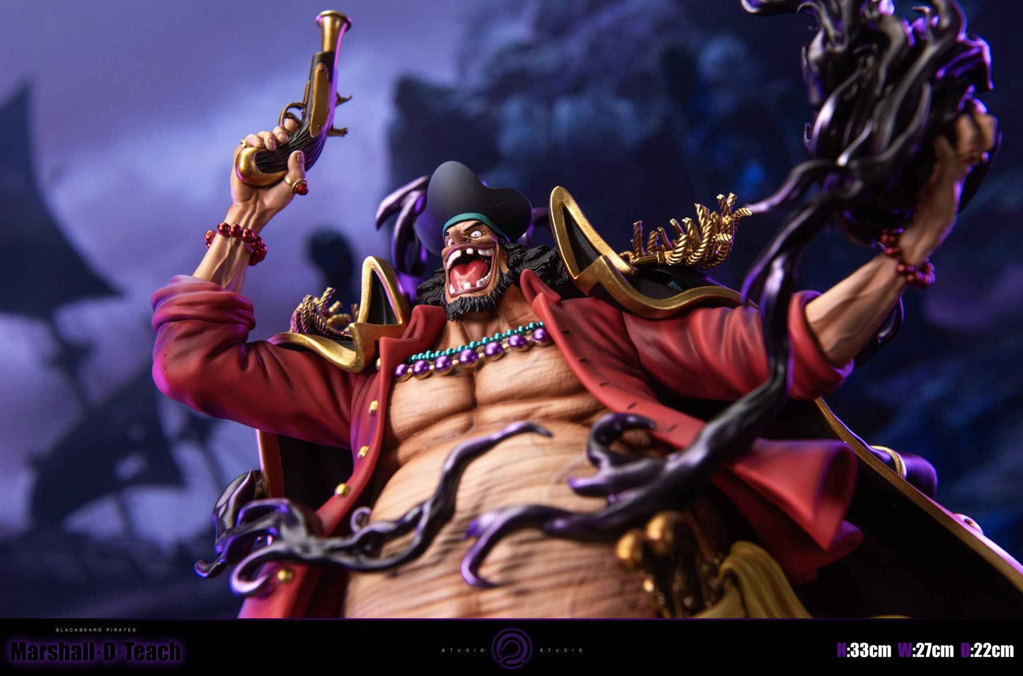 One Piece ~ C2 Studio ~ Blackbeard Marshall D Teach ~ Resin Statue - Santoryu Resins Collectors