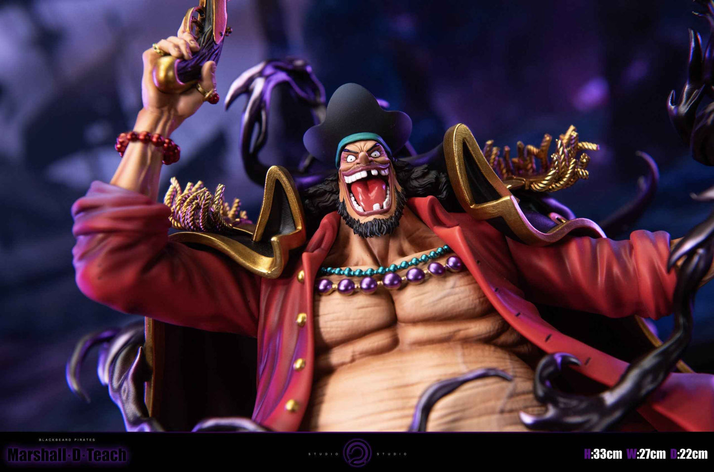 One Piece ~ C2 Studio ~ Blackbeard Marshall D Teach ~ Resin Statue - Santoryu Resins Collectors