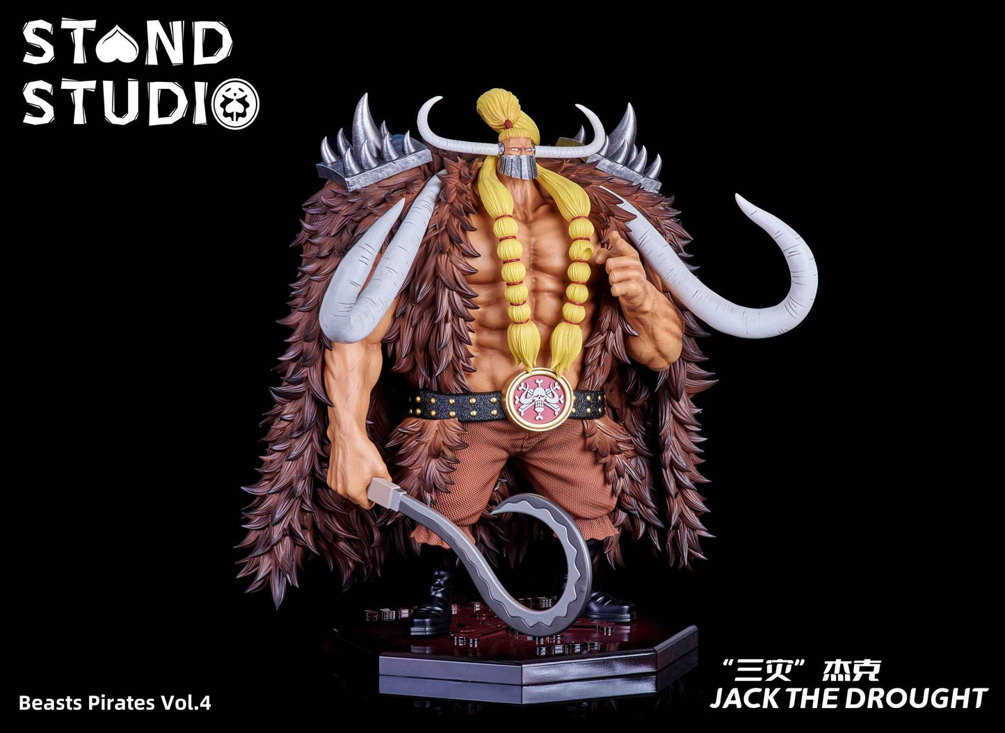 One Piece ~ Stand Studio ~ Jack The Drought ~ Resin Statue - Santoryu Resins Collectors