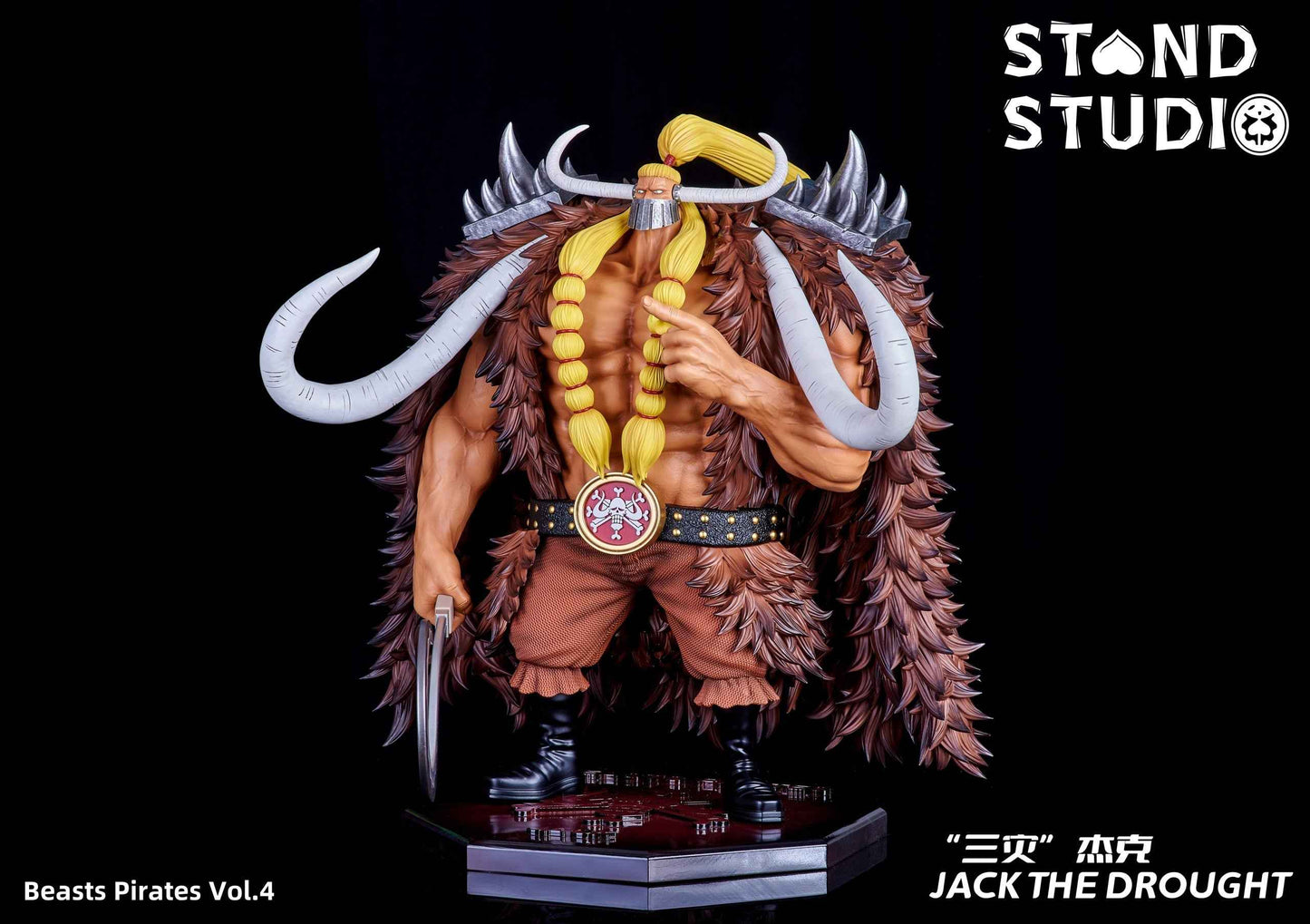 One Piece ~ Stand Studio ~ Jack The Drought ~ Resin Statue - Santoryu Resins Collectors