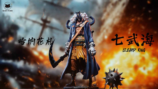 One Piece ~ Black Studio ~ Hanafuda King of Lizards ~ Resin Statue - Santoryu Resins Collectors