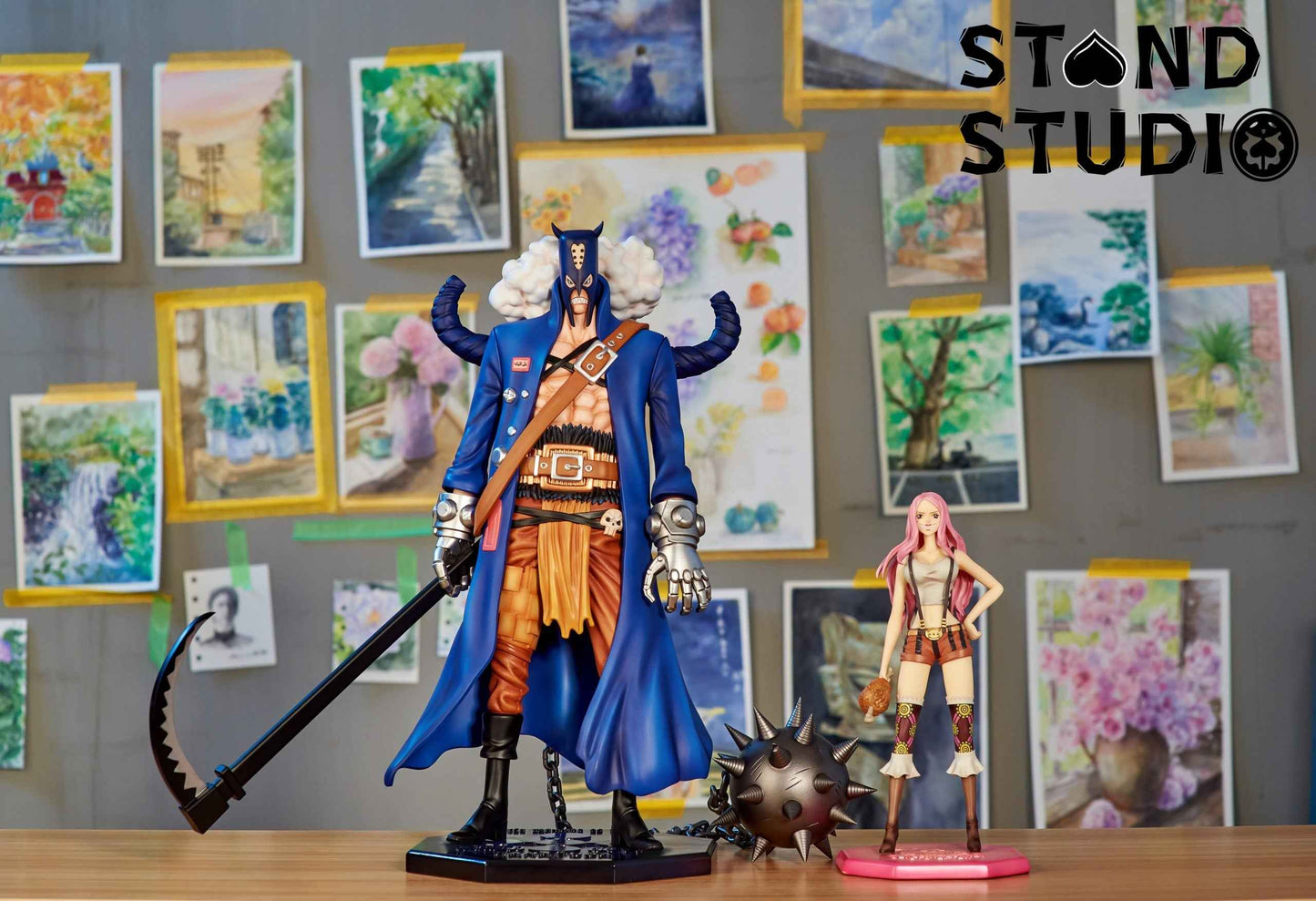 One Piece ~ Stand Studio ~ Hanafuda "King of Lizards" ~ Resin Statue - Santoryu Resins Collectors