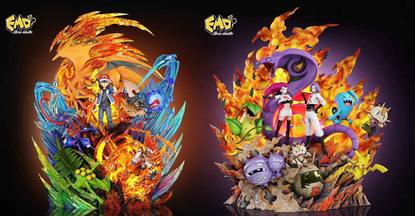 Pokémon ~ EMO Studio ~ Team Rocket ~ Resin Statue - Santoryu Resins Collectors