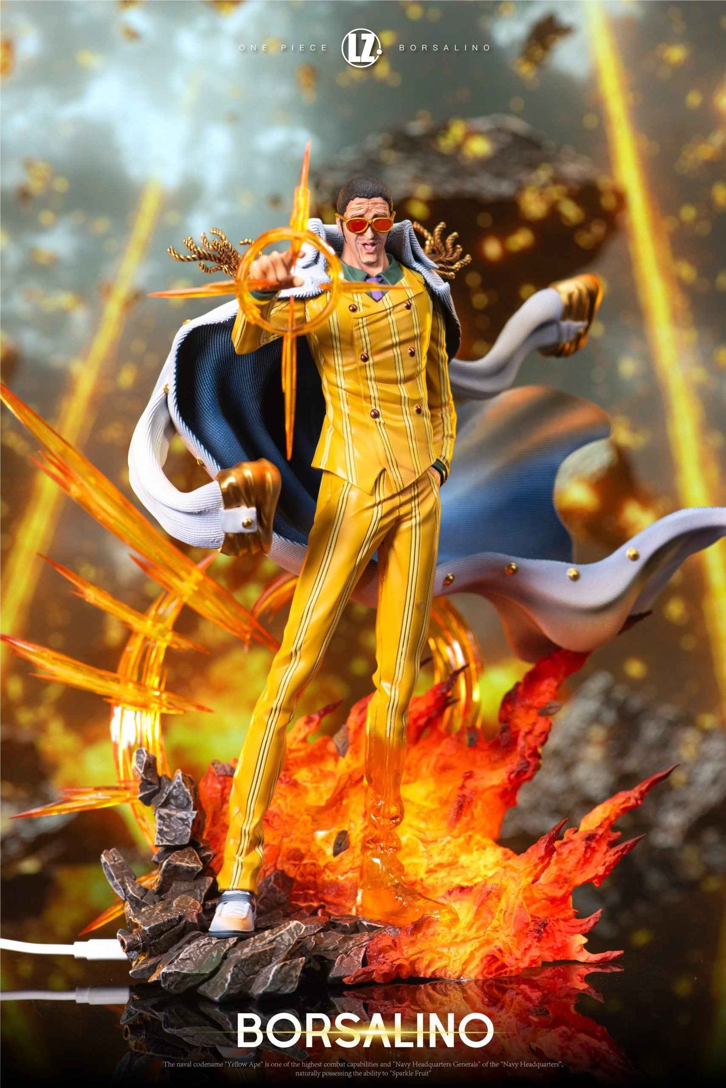 One Piece LZ Studio Borsalino "Kizaru" Resin Statue - Santoryu Resins Collectors