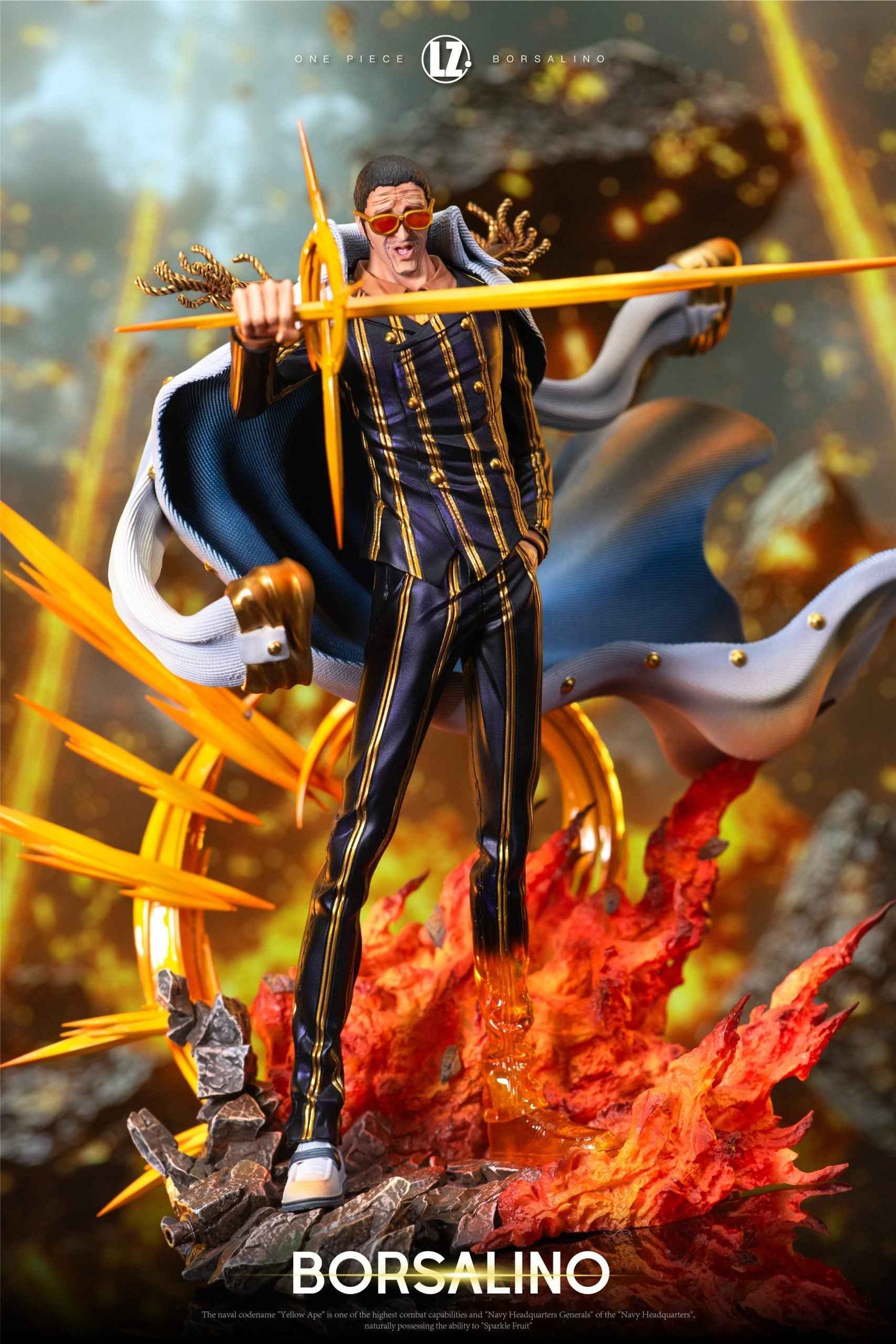 One Piece LZ Studio Borsalino "Kizaru" Resin Statue - Santoryu Resins Collectors