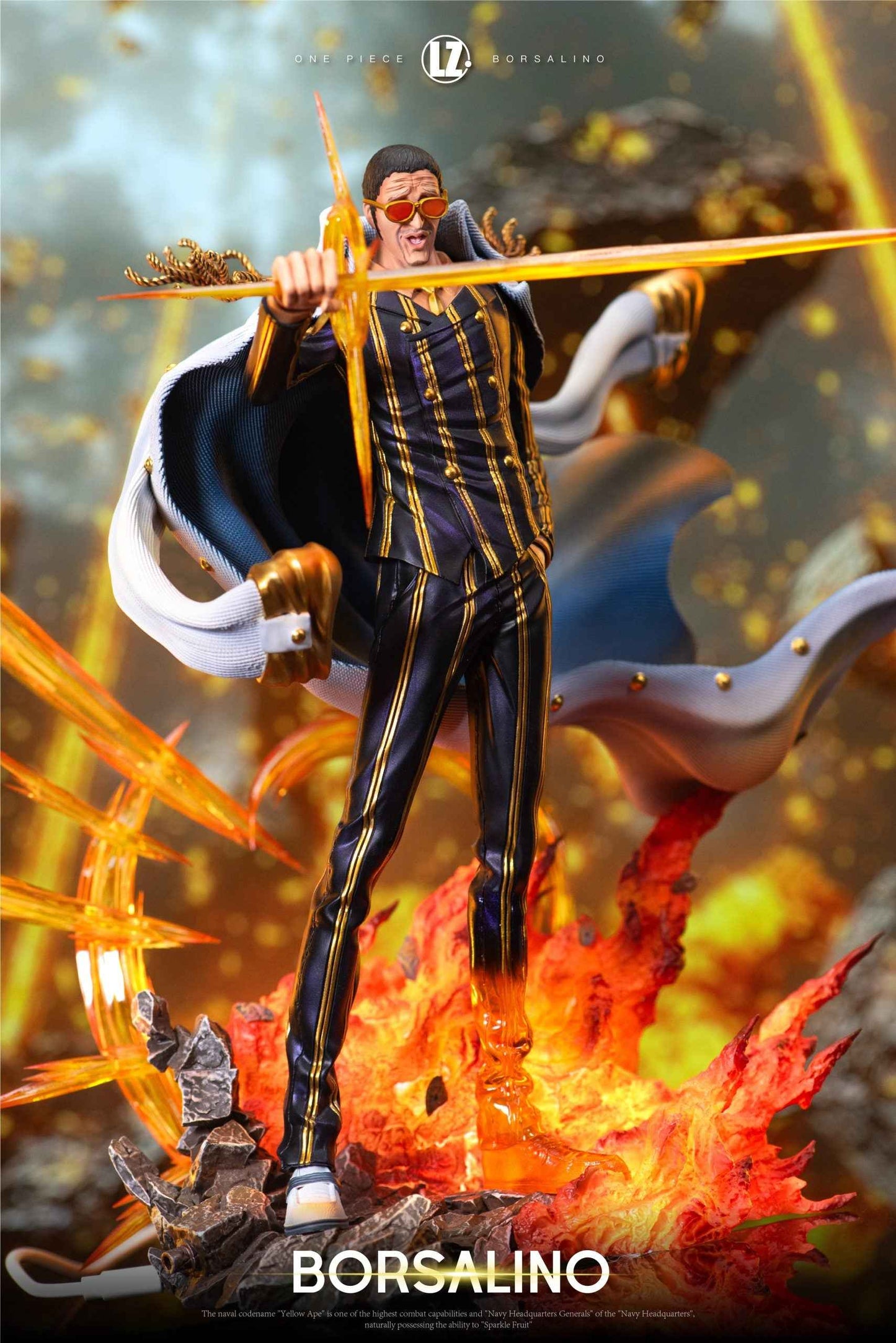 One Piece LZ Studio Borsalino "Kizaru" Resin Statue - Santoryu Resins Collectors