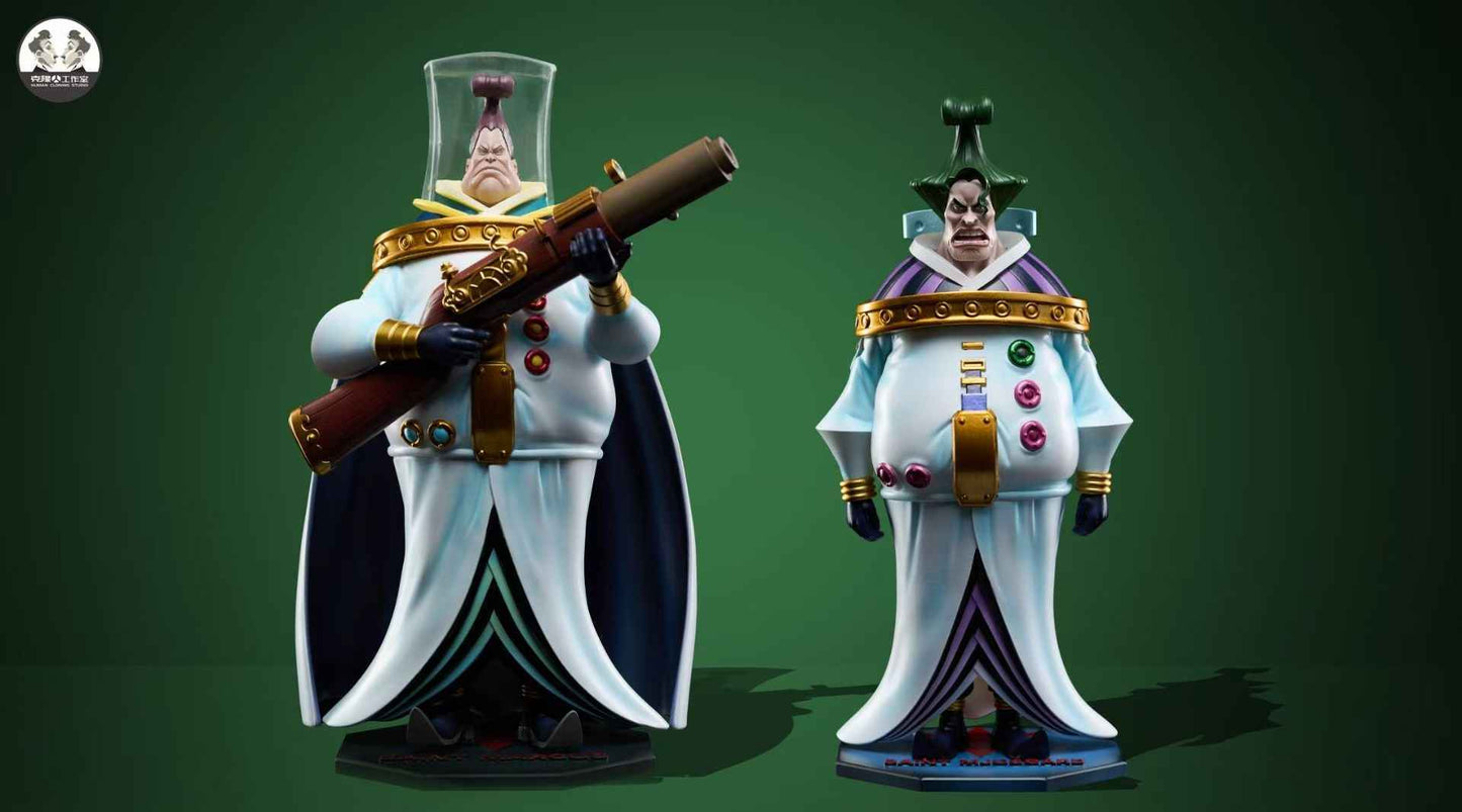 One Piece ~ Clone Studio ~ Saint Donquixote Mjosgard & Saint Jalmack ~ Resin Statues - Santoryu Resins Collectors