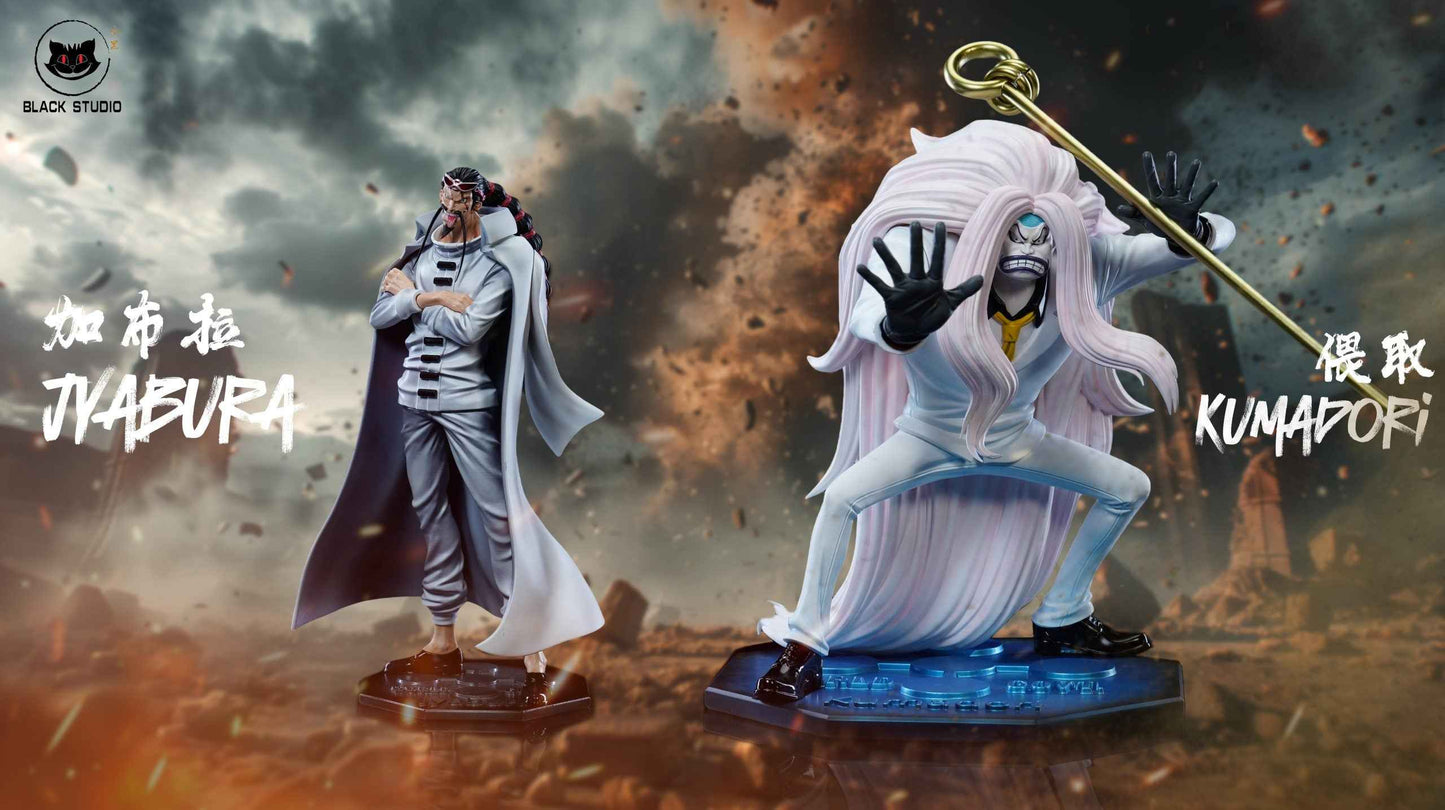 One Piece Black Studio Kumadori & Jabra Resin Statue - Santoryu Resins Collectors