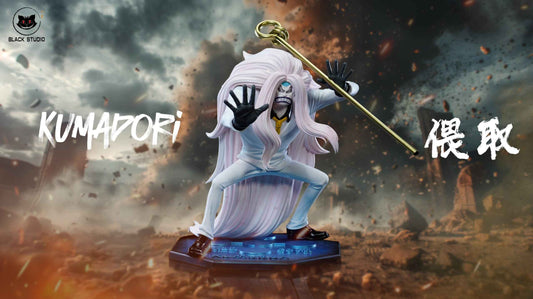 One Piece Black Studio Kumadori & Jabra Resin Statue - Santoryu Resins Collectors
