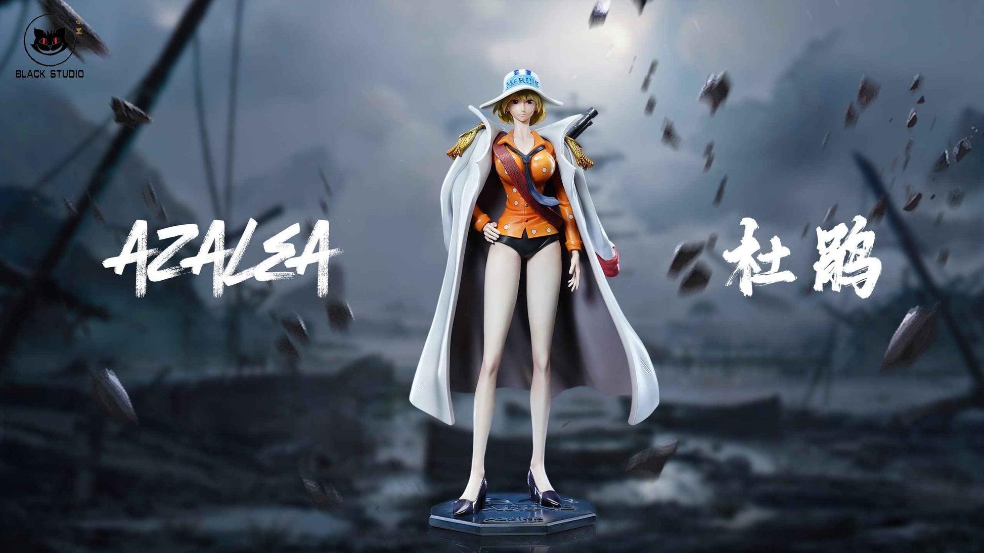 One Piece ~ Black Studio ~ Isuka & Hototogisu ~ Navy Series ~ Resin Statue - Santoryu Resins Collectors