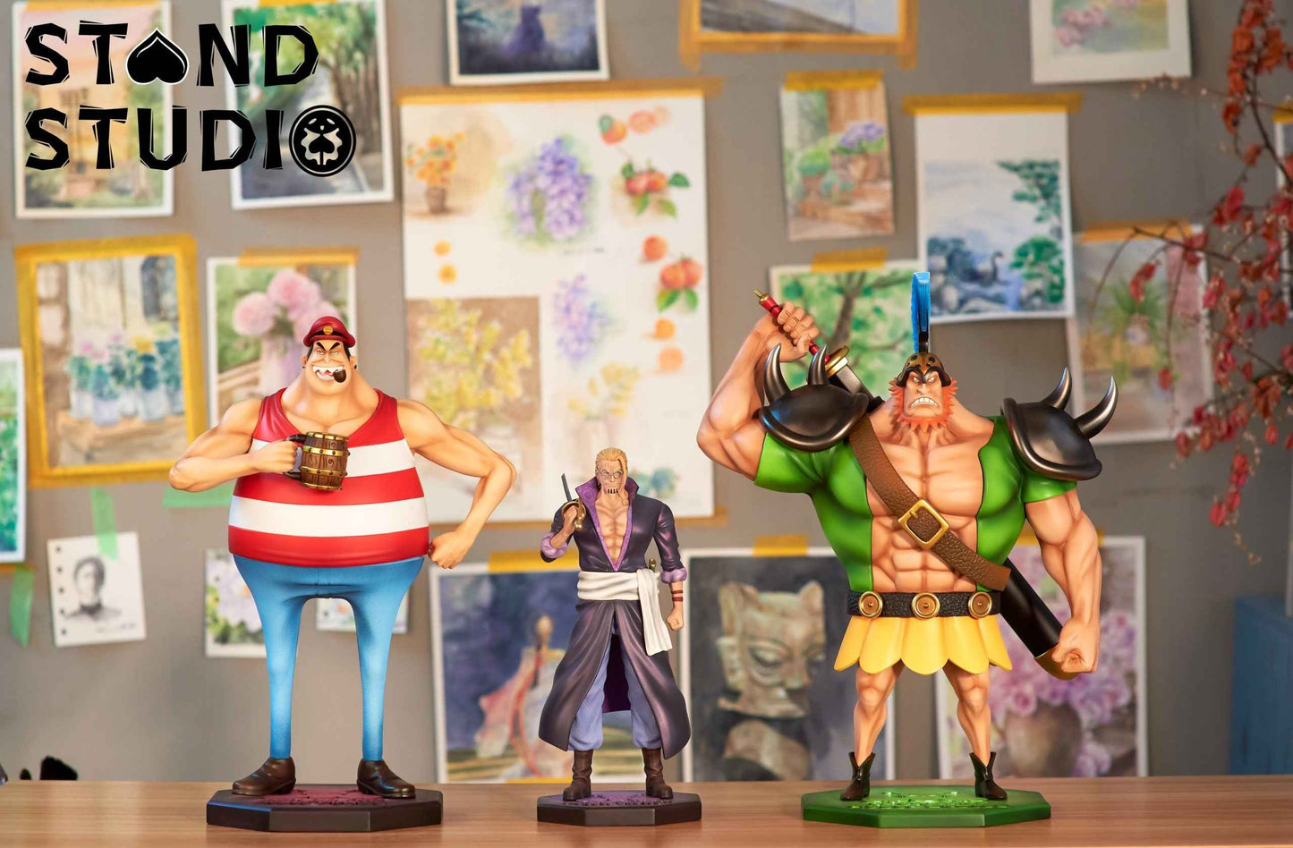 One Piece ~ Stand Studio ~ Donquino & CB Gallant ~ Resin Statue - Santoryu Resins Collectors