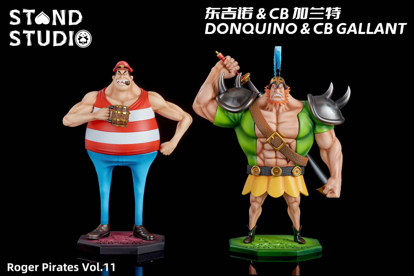 One Piece ~ Stand Studio ~ Donquino & CB Gallant ~ Resin Statue - Santoryu Resins Collectors