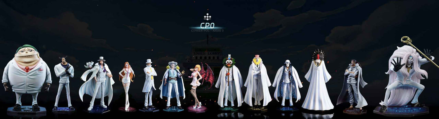 One Piece ~ Black Studio ~ Fukurou & Blueno CP0 ~ Resin Statue - Santoryu Resins Collectors