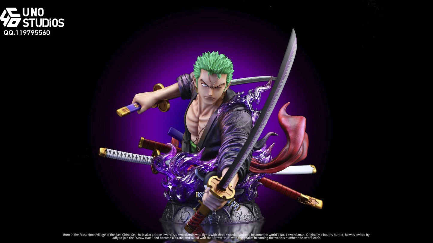 One Piece UNO Studio Roronoa Zoro Bust Resin Statue