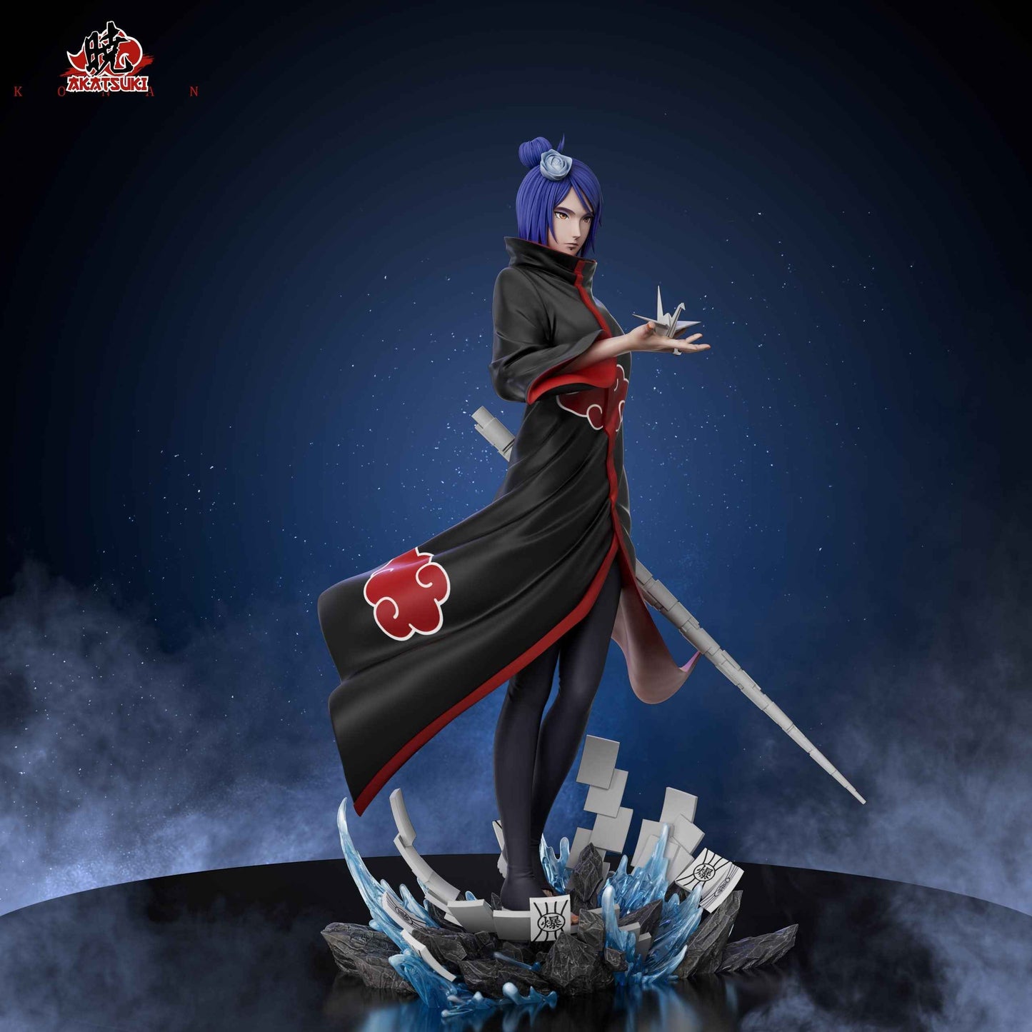 Naruto ~ Akatsuki Studio ~ Konan ~ Resin Statue - Santoryu Resins Collectors