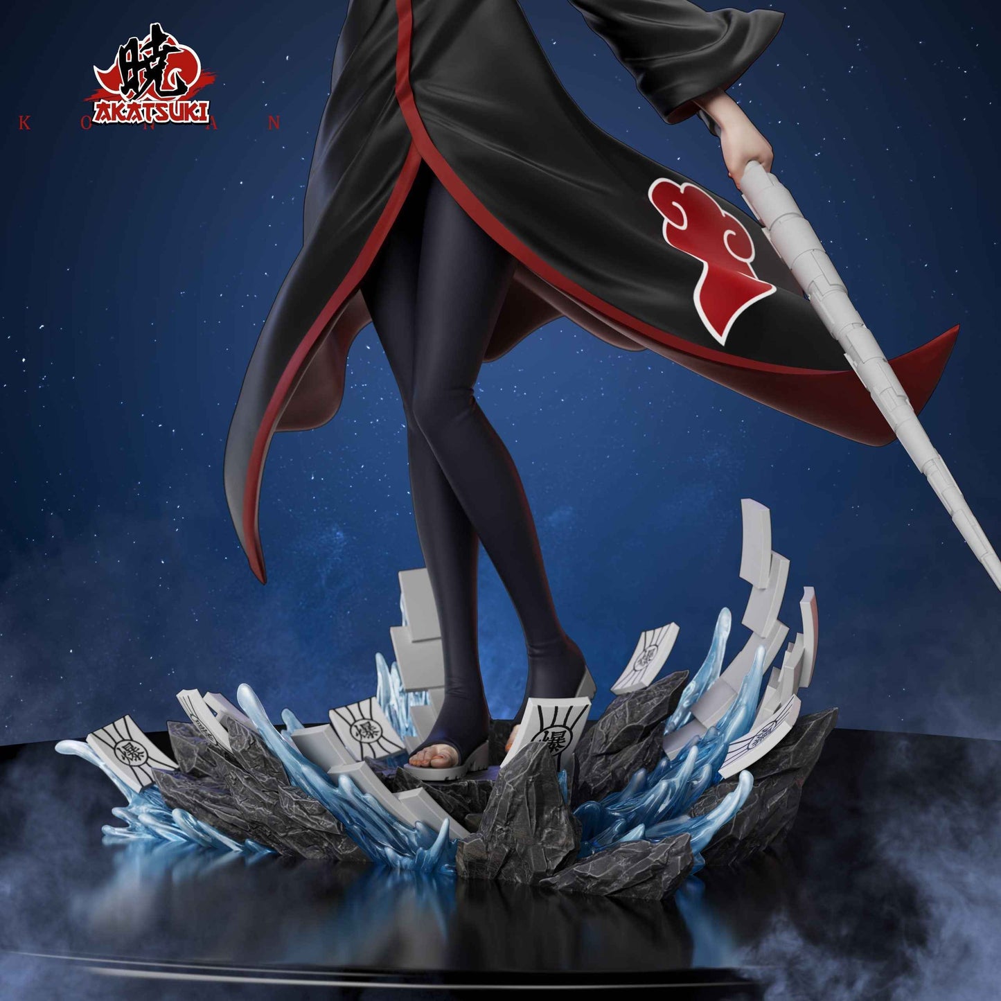 Naruto ~ Akatsuki Studio ~ Konan ~ Resin Statue - Santoryu Resins Collectors