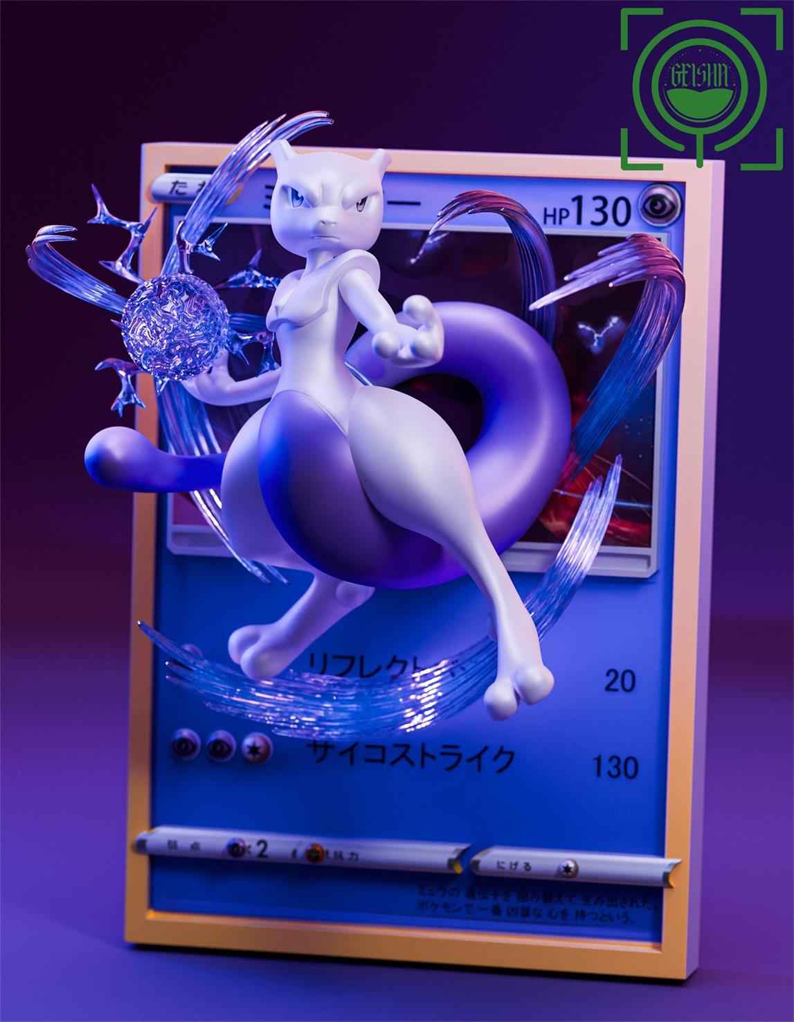 Pokémon ~ Geisha Studio ~ Mewtwo "Pokémon Card"~ Resin Statue - Santoryu Resins Collectors