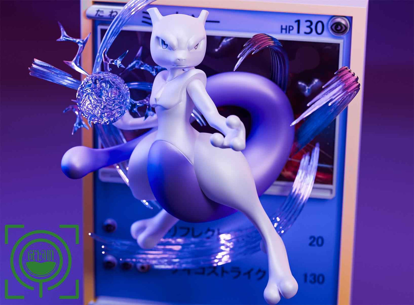 Pokémon ~ Geisha Studio ~ Mewtwo "Pokémon Card"~ Resin Statue - Santoryu Resins Collectors