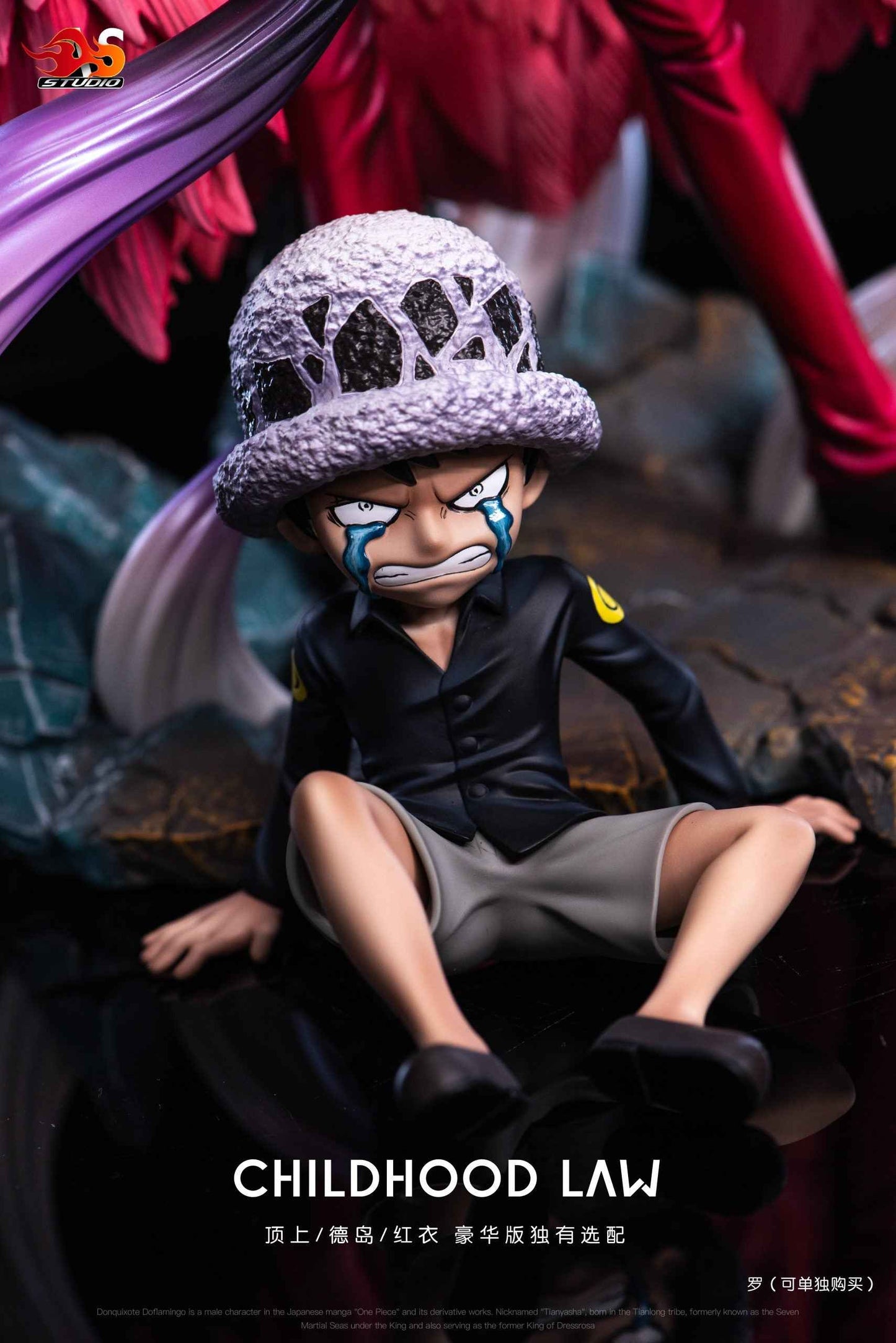 One Piece AS Studio Donquixote Doflamingo & Trafalgar D. Water Law Child Resin Statue - Santoryu Resins Collectors
