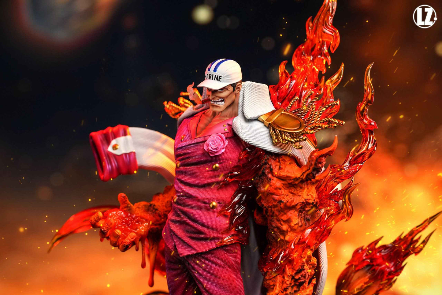One Piece LZ Studio Akainu Sakazuki Resin Statue - Santoryu Resins Collectors