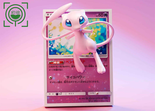 Pokémon ~ Geisha Studio ~ Mew "Pokémon Card"~ Resin Statue - Santoryu Resins Collectors