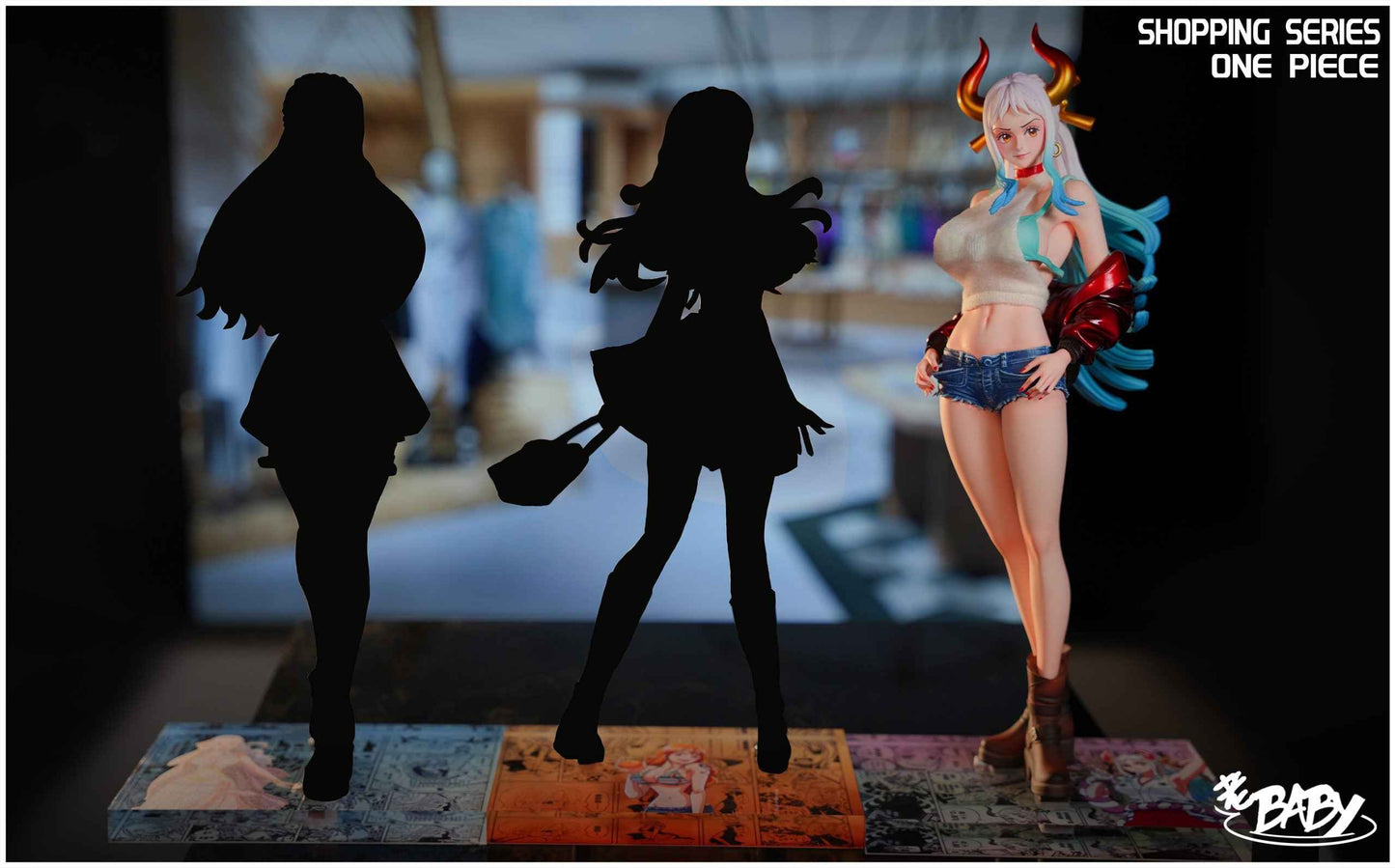 One Piece ~ Baby Face Studio ~ Yamato "Shopping Series" ~ Resin Statue - Santoryu Resins Collectors