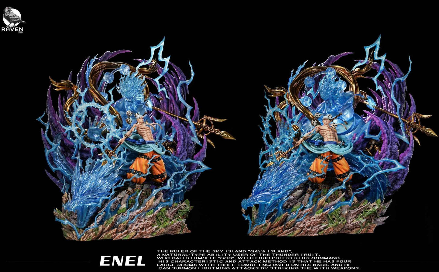 One Piece ~ Raven Studio ~ Enel "Eneru God of Skypiea" ~ Resin Statue - Santoryu Resins Collectors