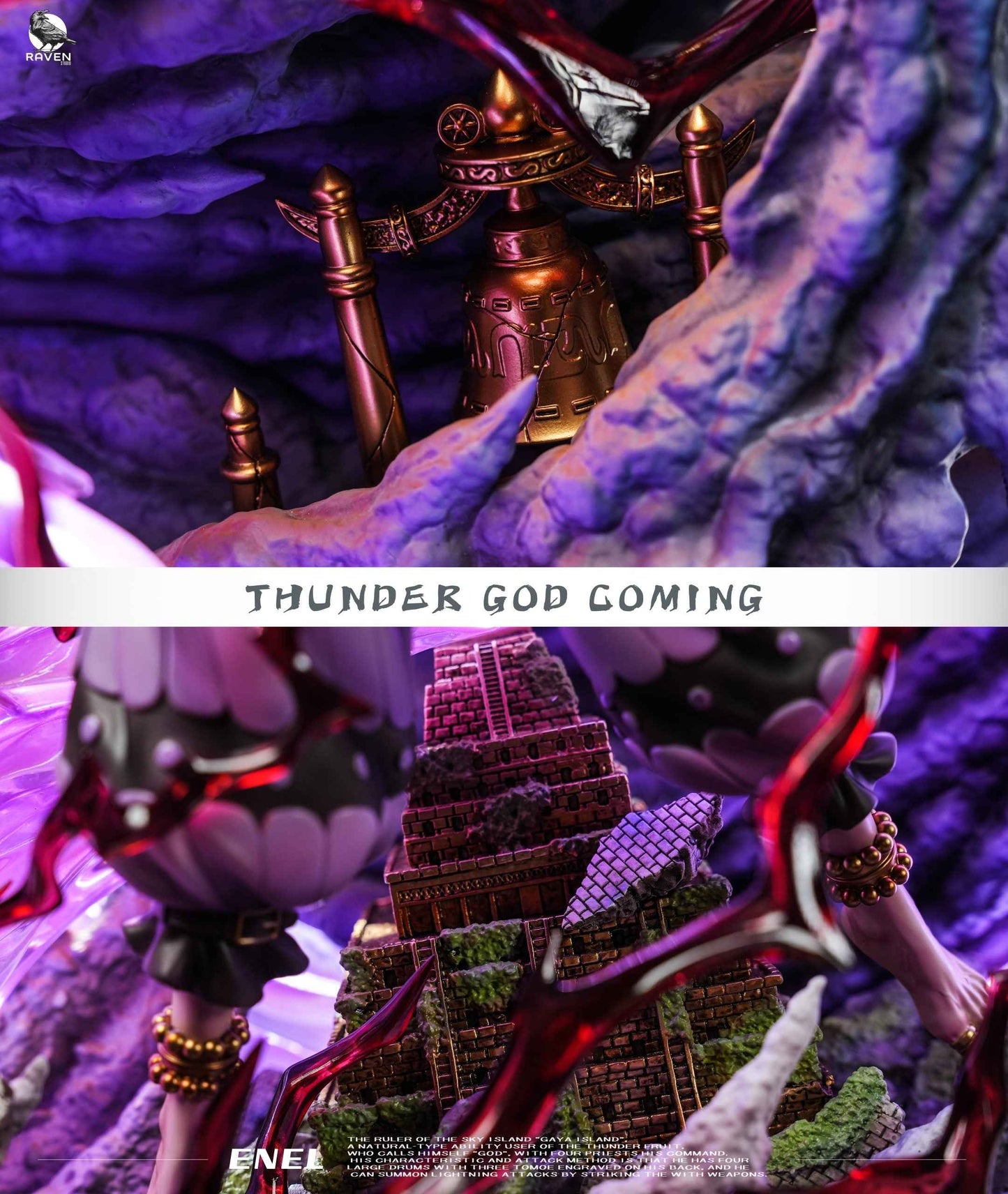 One Piece ~ Raven Studio ~ Enel "Eneru God of Skypiea" ~ Resin Statue - Santoryu Resins Collectors