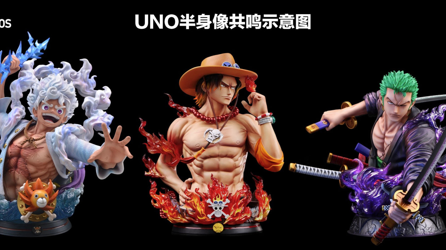 One Piece UNO Studio Monkey D. Luffy Nika Bust Resin Statue