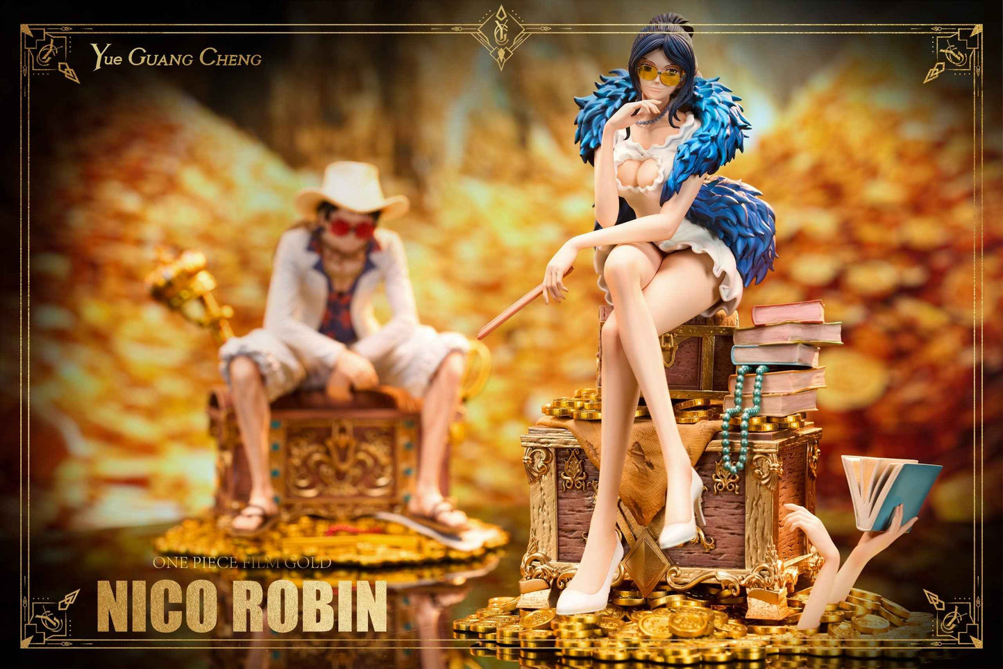 One Piece ~ Yue Guang Cheng Studio ~ Nico Robin "Film: Gold" ~ Resin Statue - Santoryu Resins Collectors
