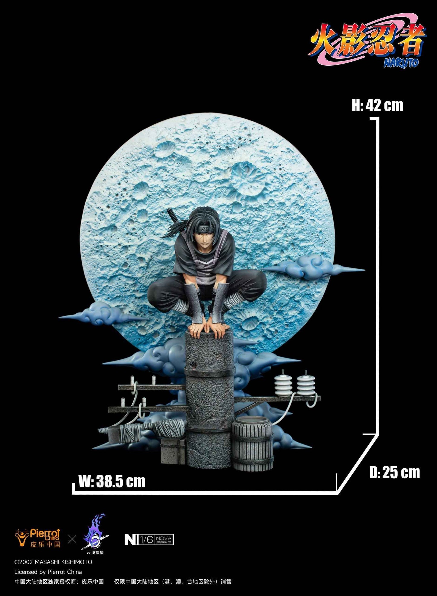 Naruto Shippuden ~ Pickstar Studio ~ Itachi Uchiha Anbu ~ Licensed Resin Statue - Santoryu Resins Collectors