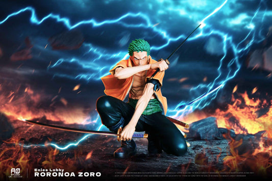 One Piece ~ AO Studio ~ Roronoa Zoro Enies Lobby ~ Resin Statue - Santoryu Resins Collectors