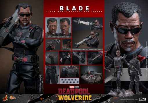 Marvel ~ Hot Toys ~ Blade MMS791 Deadpool & Wolverine ~ Licensed Action Figure - Santoryu Resins Collectors