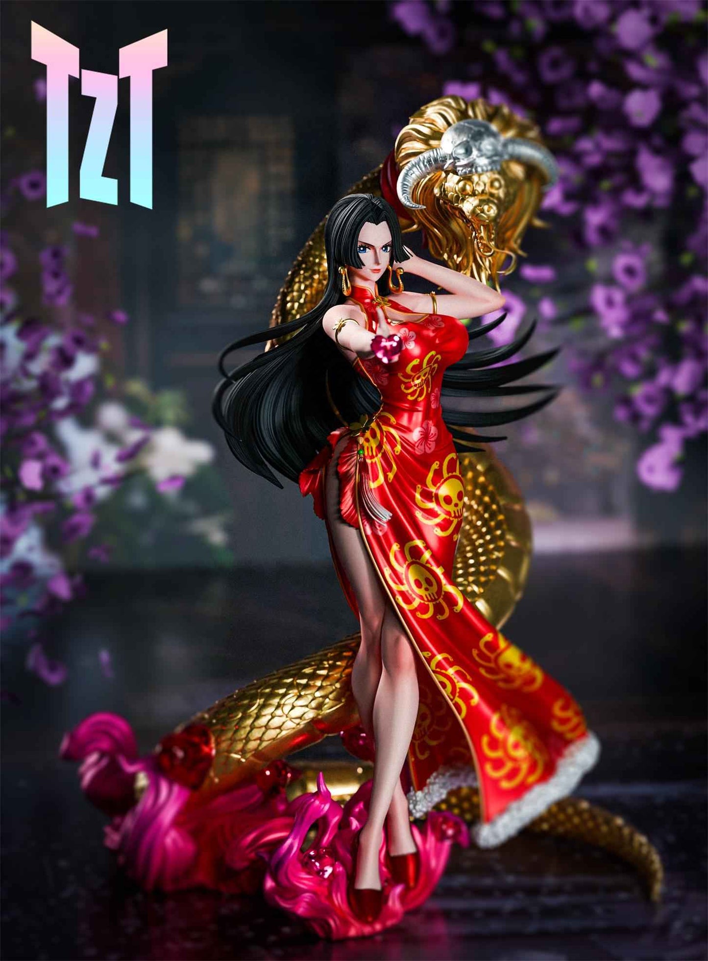 One Piece ~ TZT Studio ~ Boa Hancock The Snake Year Empress ~ Resin Statue - Santoryu Resins Collectors