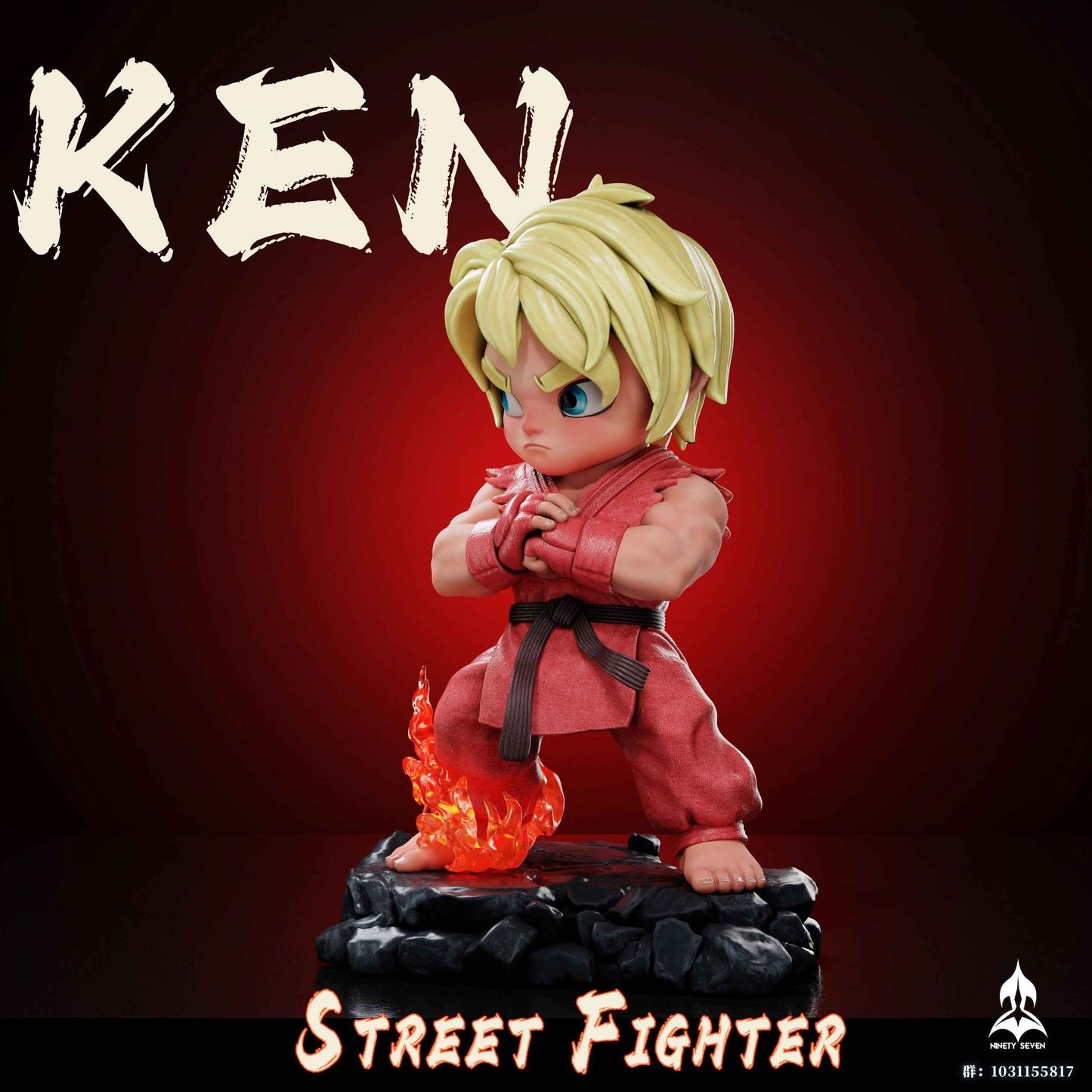 Street Fighter ~ Ninety Seven Studio ~ Ryu x Ken Chibi ~ Resin Statue - Santoryu Resins Collectors