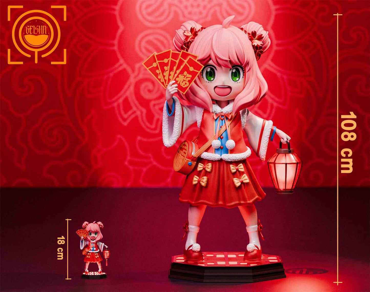 Spy x Family ~ Geisha Studio ~ Anya Forger Cosplay Five Blessings Arrive At The Door ~ Resin Statue - Santoryu Resins Collectors