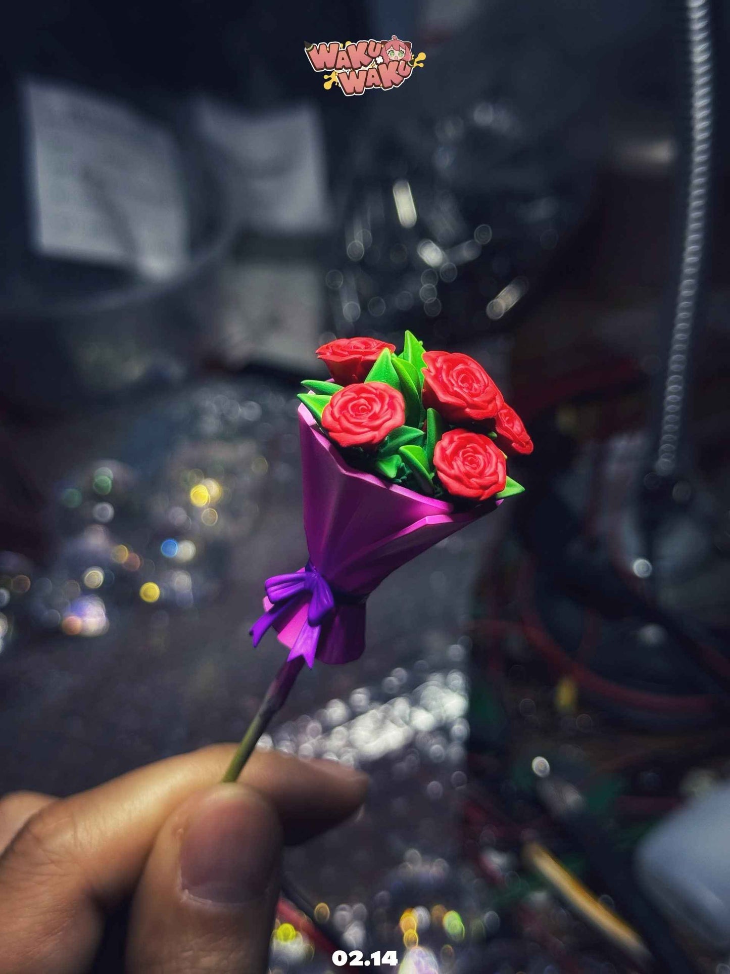 Spy x Family ~ WakuWaku Studio ~ Anya Forger Valentines Day bouquet of flowers ~ Resin Statue - Santoryu Resins Collectors