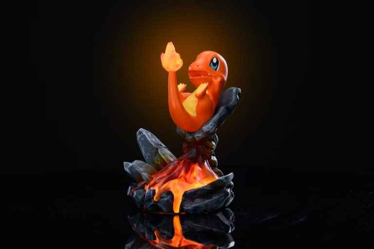 Pokémon ~ DREAM ELF Studio ~ Charmander Night Light ~ Resin Statue - Santoryu Resins Collectors