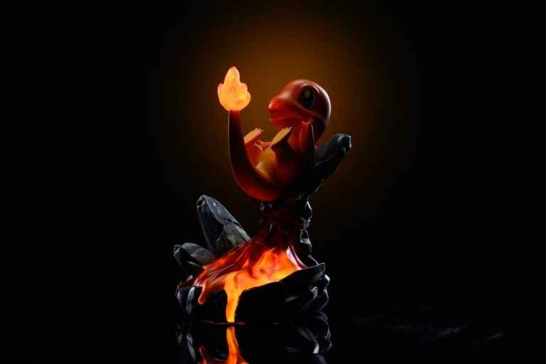 Pokémon ~ DREAM ELF Studio ~ Charmander Night Light ~ Resin Statue - Santoryu Resins Collectors