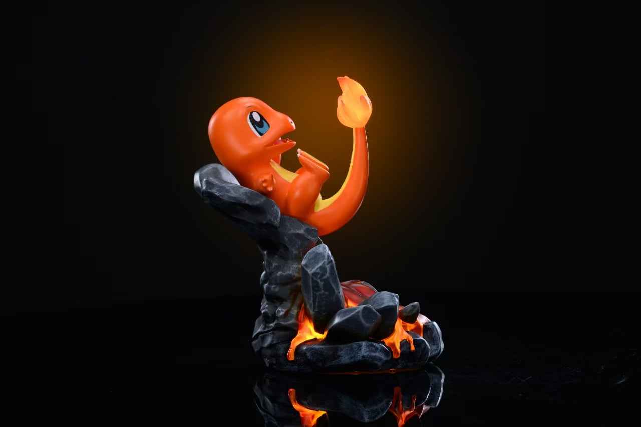 Pokémon ~ DREAM ELF Studio ~ Charmander Night Light ~ Resin Statue - Santoryu Resins Collectors