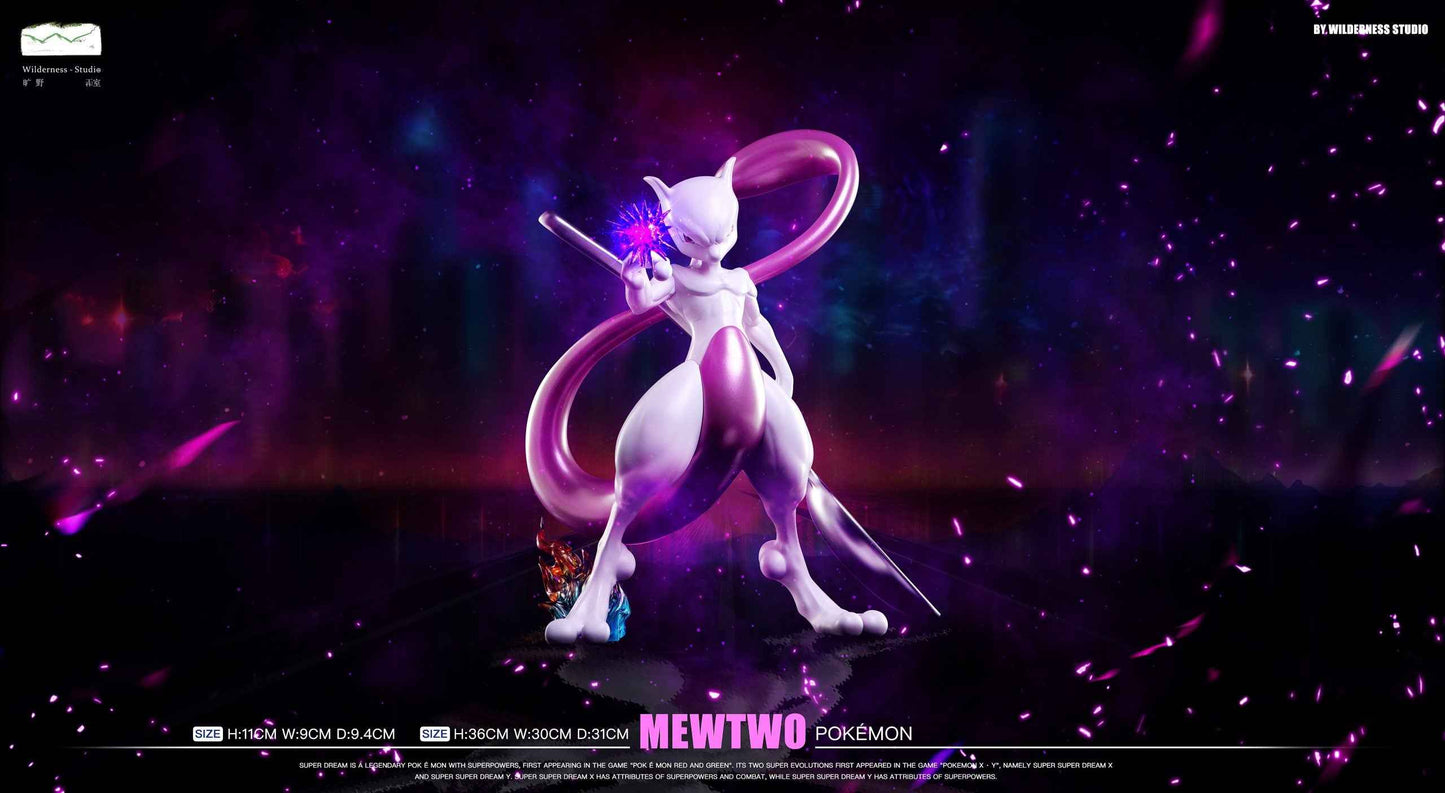 Pokémon ~ Wilderness Studio ~ The Strongest Mewtwo ~ Resin Statue - Santoryu Resins Collectors