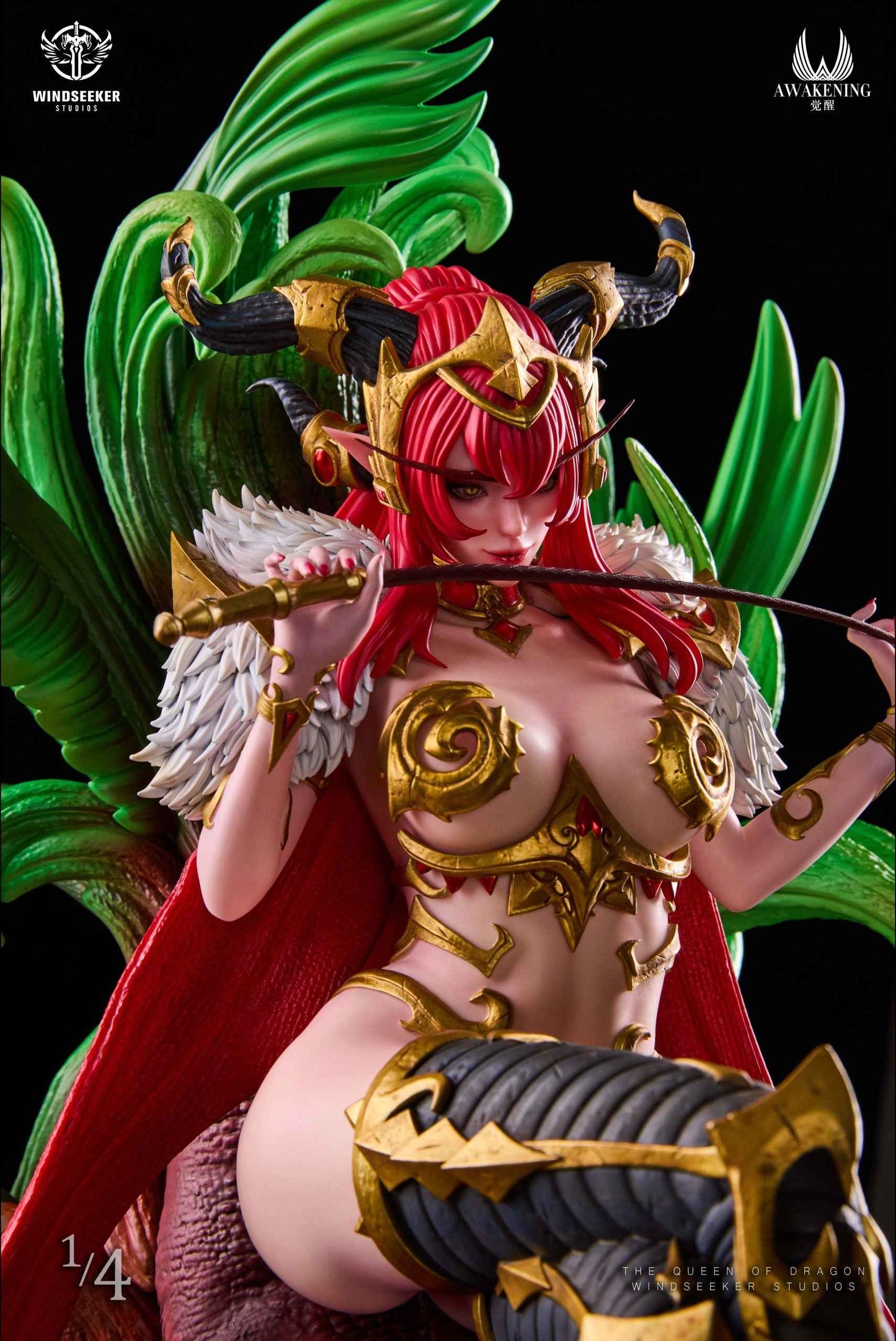 World of Warcraft ~ Windseeker x Awakening Studio ~ Red Dragon Queen Alexstrasza ~ Resin Statue - Santoryu Resins Collectors
