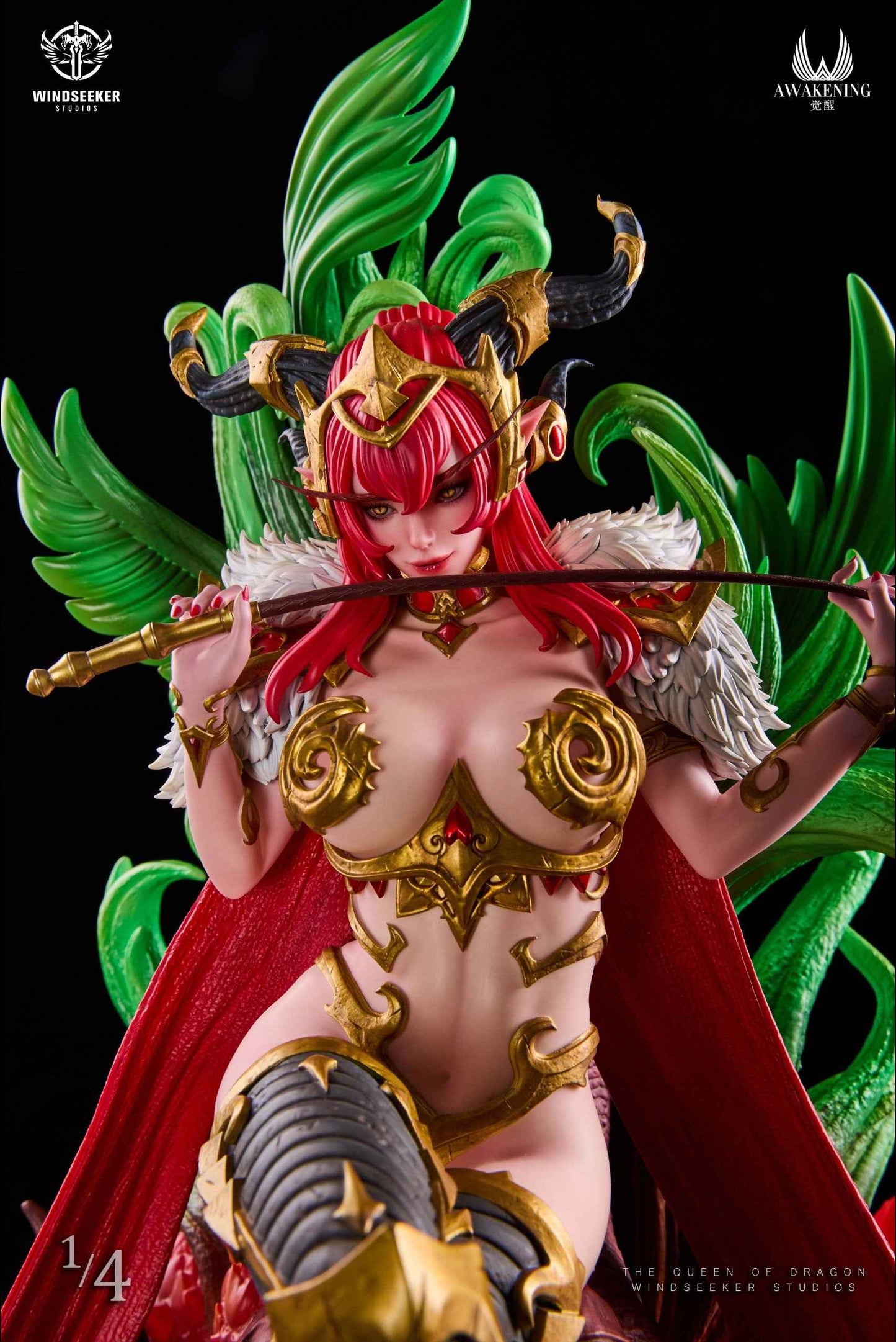 World of Warcraft ~ Windseeker x Awakening Studio ~ Red Dragon Queen Alexstrasza ~ Resin Statue - Santoryu Resins Collectors