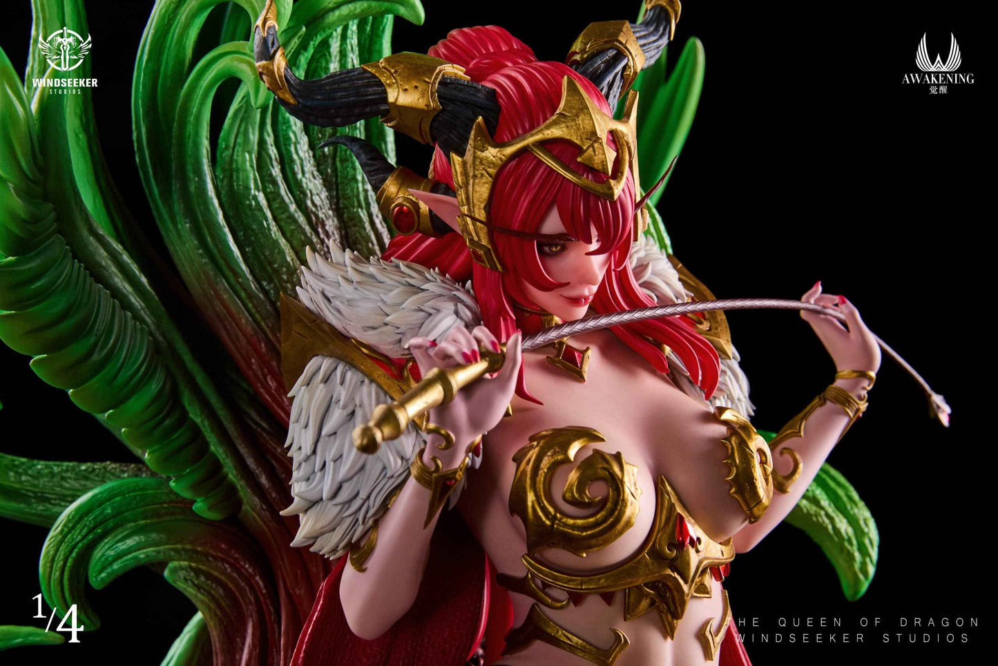 World of Warcraft ~ Windseeker x Awakening Studio ~ Red Dragon Queen Alexstrasza ~ Resin Statue - Santoryu Resins Collectors