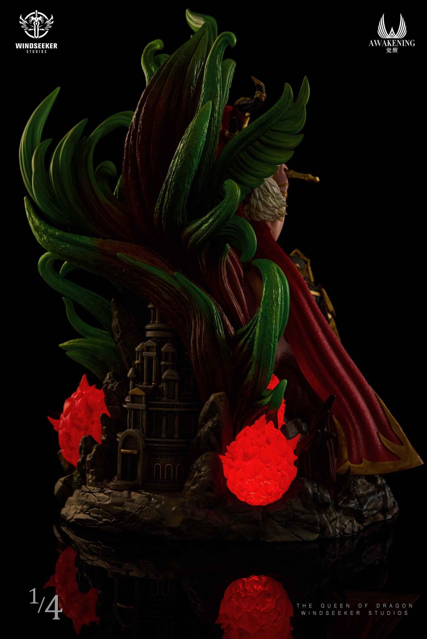 World of Warcraft ~ Windseeker x Awakening Studio ~ Red Dragon Queen Alexstrasza ~ Resin Statue - Santoryu Resins Collectors