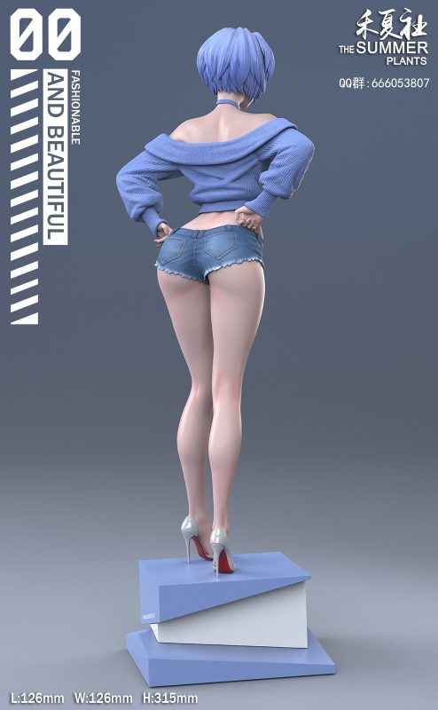 Neon Genesis Evangelion ~ The Summer Plants Studio ~ Ayanami Rei ~ Resin Statue - Santoryu Resins Collectors