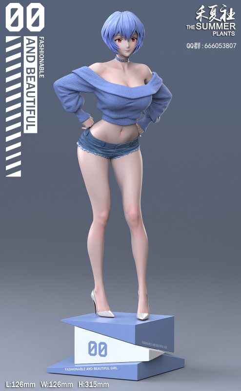 Neon Genesis Evangelion ~ The Summer Plants Studio ~ Ayanami Rei ~ Resin Statue - Santoryu Resins Collectors