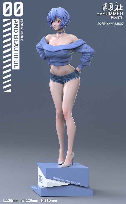 Neon Genesis Evangelion ~ The Summer Plants Studio ~ Ayanami Rei ~ Resin Statue - Santoryu Resins Collectors