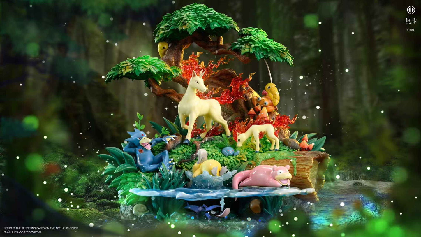 Pokémon ~ Jing He Studio ~ The Buried Forest ~ Resin Statue - Santoryu Resins Collectors